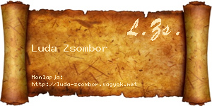 Luda Zsombor névjegykártya