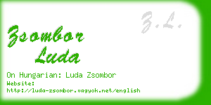 zsombor luda business card